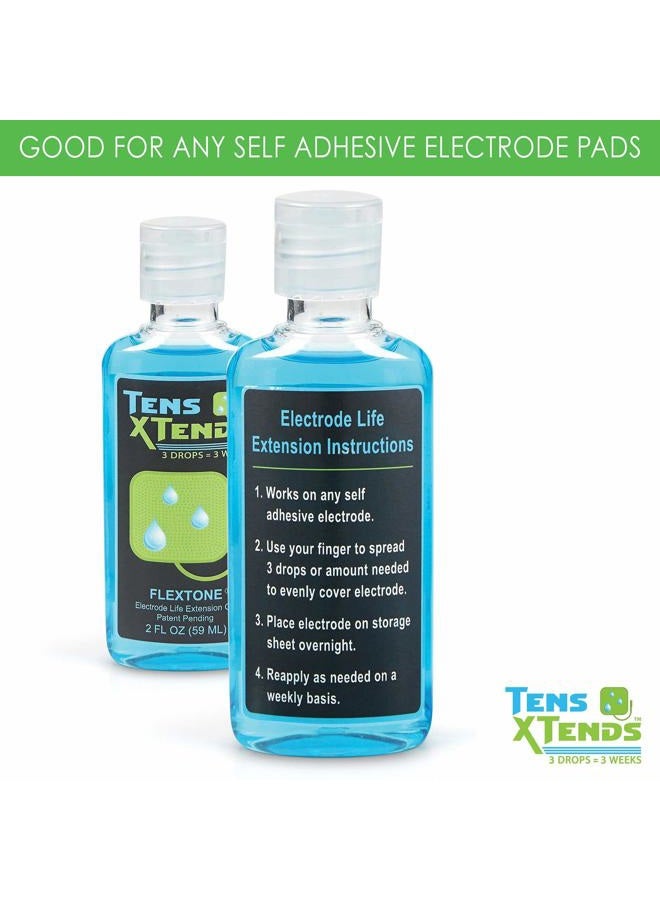FlexTone TensXtends Conductive Adhesive Gel for Tens Pads - Patented Formula That Will Extend The Life of Your depleted Electrode Pads of Your Tens and EMS Units (2 FL OZ) - Image 3