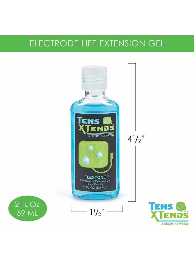 FlexTone TensXtends Conductive Adhesive Gel for Tens Pads - Patented Formula That Will Extend The Life of Your depleted Electrode Pads of Your Tens and EMS Units (2 FL OZ) - Image 5