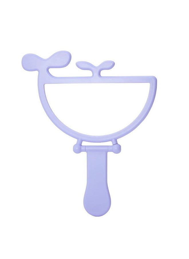 florence by mills Whale Handheld Mirror Multifunctional Hand Mirror Sleek + Slim + Lightweight Perfect For Travel And Applying Makeup Purple Whale Shape Vegan & Crueltyfree  - Image 2