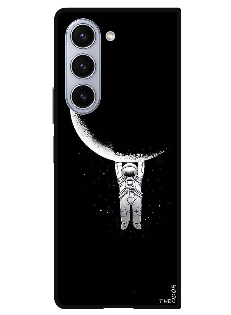 Theodor Protective Case Anti Scratch Shock Proof Bumper Cover For Samsung Galaxy Z Fold 6 Astronaut & Moon - Image 1