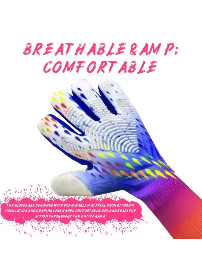 جونيس قفازات حارس مرمى كرة القدم للشباب والكبار، قفازات كرة قدم مضادة للانزلاق، بقبضة فائقة - Image 5