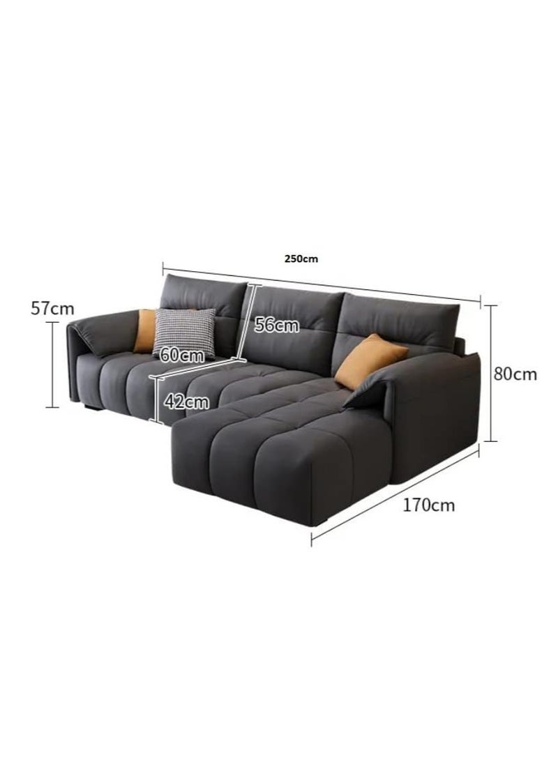 Generic Living Room Sofa Modern Small Family Three Person Combination Sofa Nordic Living Room Cloth Sofa Set  - Image 2