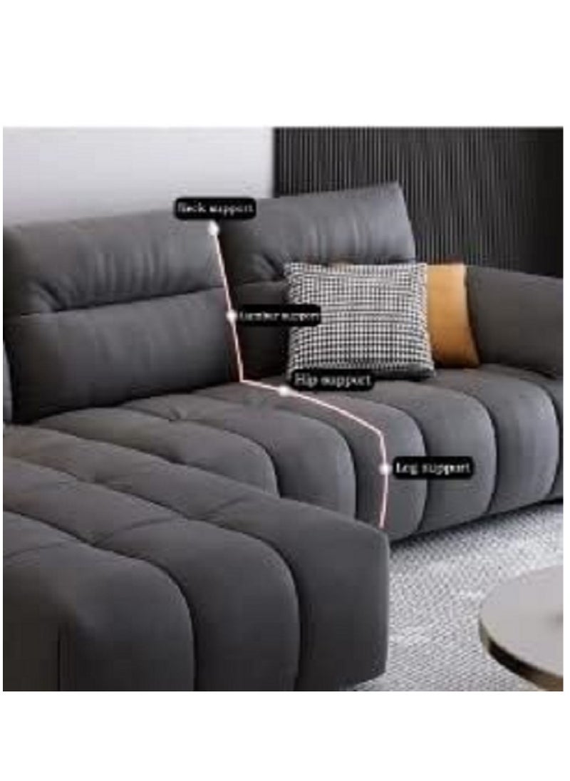 Generic Living Room Sofa Modern Small Family Three Person Combination Sofa Nordic Living Room Cloth Sofa Set  - Image 3
