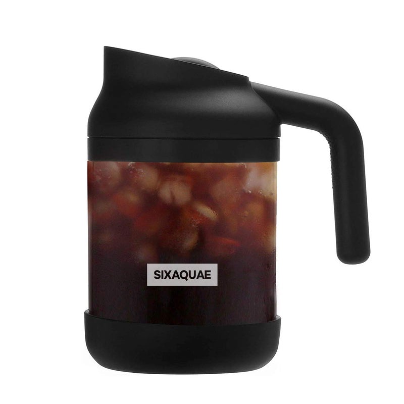 SIXAQUAE Cold Brew Coffee Maker Stainless Steel Strainer LargeDurable Iced Coffee Maker Cold Brew PitcherDishwasher Safe 38 Oz Iced Tea Maker