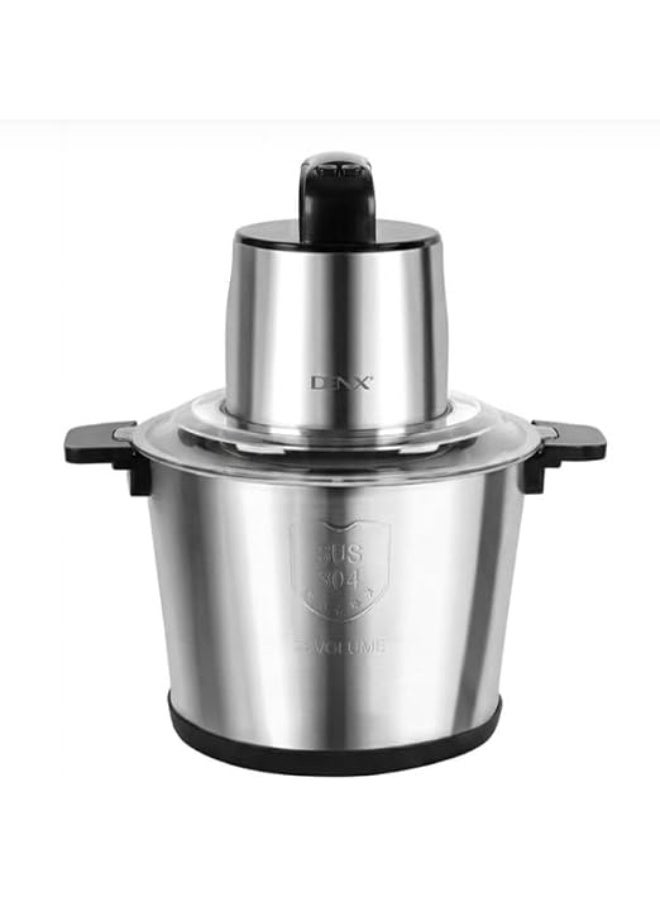 DENX DX3224 Multi-Function Electric Meat Grinder & Food Chopper, 2000W Powerful Motor, 10L Stainless Steel Bowl, Heavy-Duty Meat, Vegetable & Food Processor for Home Kitchen