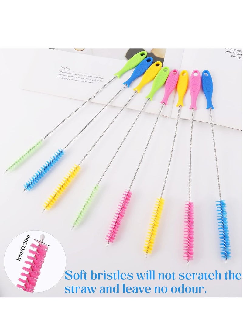 SYOSI - 20 Pieces Bottle Brush, 10 Inch Straw Cleaner Straw Brush Pipe Cleaners, 4-Color Nylon Wire, Cleaning Brush Suitable For Baby Bottle Plug Holes Tubes Coffee Machine - Image 1