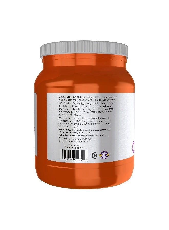 Now Sports, Whey Protein Isolate Unflavored Powder 1.2 Lbs. - Image 3