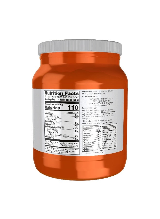 Now Sports, Whey Protein Isolate Unflavored Powder 1.2 Lbs. - Image 2