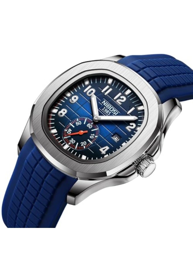 NIBOSI Men's Watches Analog Quartz Wrist Watch Men Stainless Steel Waterproof Date Business Casual Fashion Design Watches for Men - Image 2