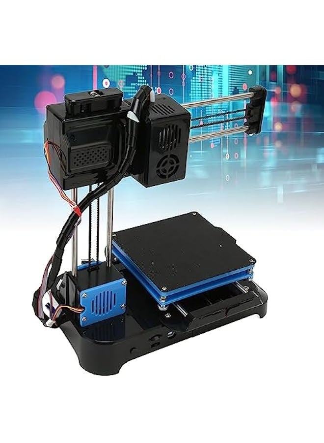 FDM Mini 3D Printer, Your First Entry-Level 3D Printer, High Printing Accuracy, 4x4x4in Printing Volume, Direct Extruder FDM Small 3D Printer, Small 3D Printer for Beginners (UK Plug) - Image 2