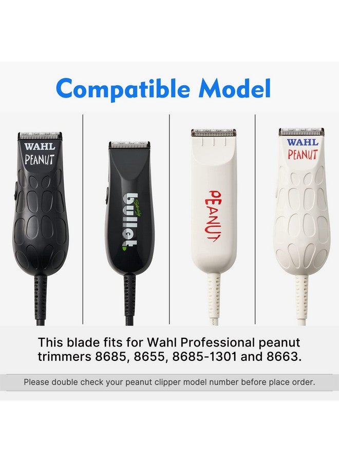 CR8GR8 2 Pack Peanut Clipper Replacement Blade, Snap-On Replacement Blade for Wahl Peanut Hair Clipper #2068-300, Black - Image 5
