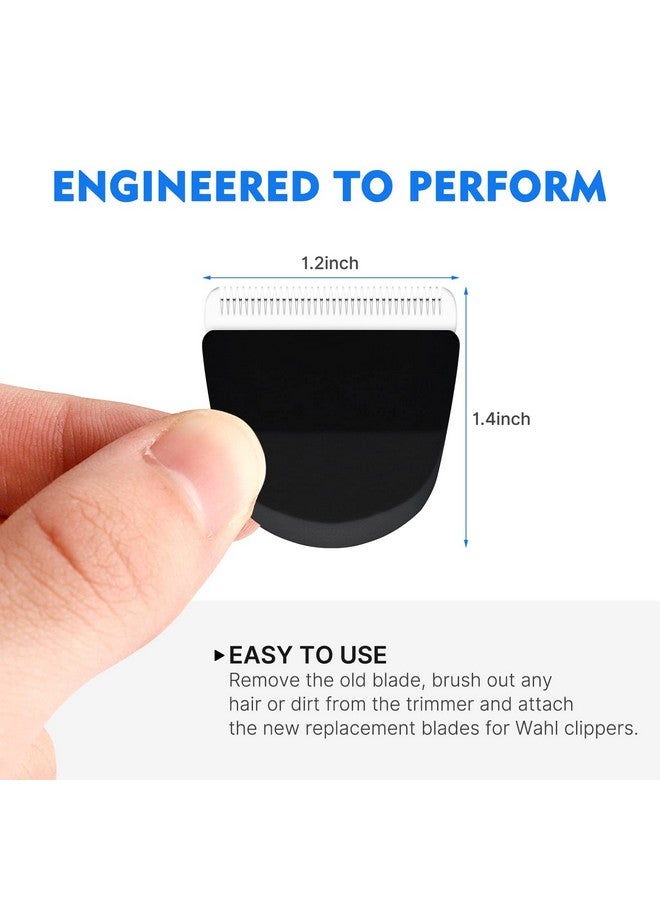 CR8GR8 2 Pack Peanut Clipper Replacement Blade, Snap-On Replacement Blade for Wahl Peanut Hair Clipper #2068-300, Black - Image 2