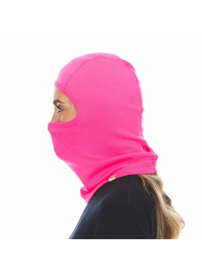 Minus33 Merino Wool 100% Balaclava Blaze Pink One Size - Image 3