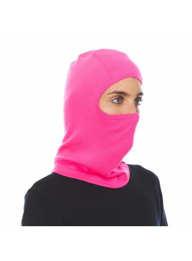 Minus33 Merino Wool 100% Balaclava Blaze Pink One Size - Image 4