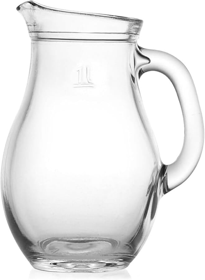 Transparent Glass Jug – 500ml Water Pitcher – Durable Carafe for Juice, Water, Milk, or Cold Drinks – Elegant Glass Jug for Home, Kitchen, Dining, and Parties