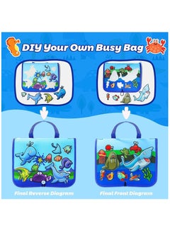 YelaJoy Busy Board, Unique Sea Animals Design Activity Board for Boys Girls, Montessori Toys for Toddler,Preschool Educational Sensory Board for Fine Motor Skills Travel  - Image 4