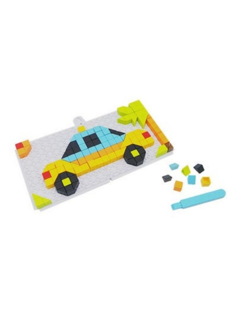 Building Blocks Toy Set, 4 in 1 Brick Puzzle Blocks, Stacking Block Sets, BPA-Free Block Toys in Car Shape, for Kids Boys Girls 3+ Years - Image 5