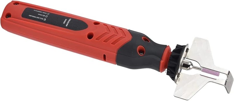 DC3 6V Cordless Chainsaw Sharpener Kit Portable Red ABS Steel Garden Tool - Image 3