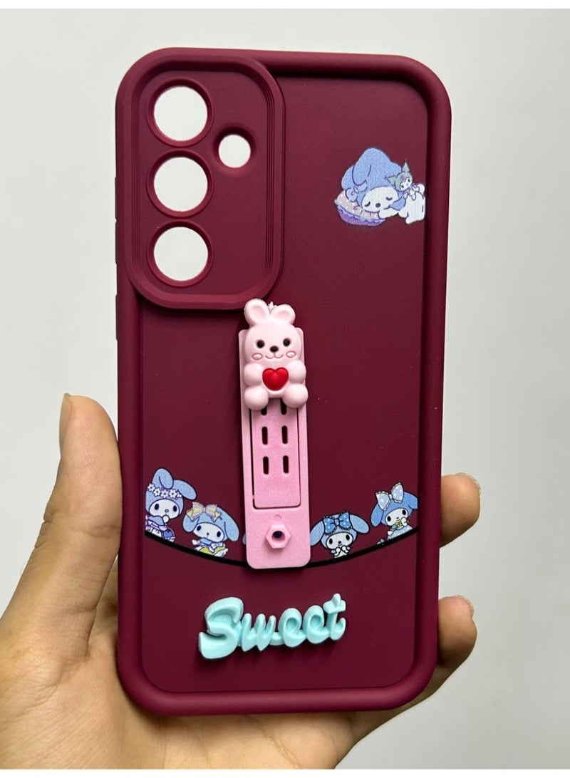 جراب خلفي بتصميم كرتوني جديد عليه كلمه Sweet متوافق مع هاتف Samsung A35 - Image 2
