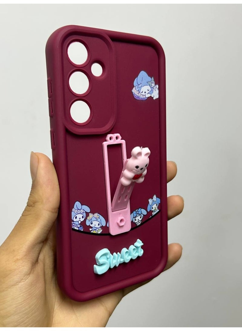 جراب خلفي بتصميم كرتوني جديد عليه كلمه Sweet متوافق مع هاتف Samsung A35 - Image 1