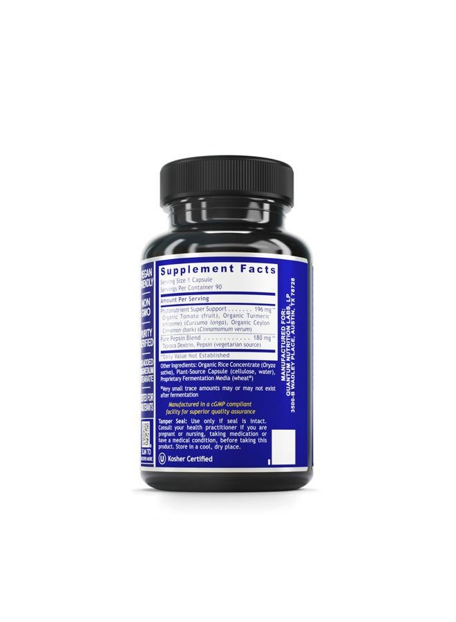 Quantum Nutrition Labs HCL Activator - Pepsin Digestive Enzymes Supplement for Optimal Digestive Function for Men & Women, Low Stomach Acid, Nutrient Absorption - 90 Vegetarian Capsules - Image 2