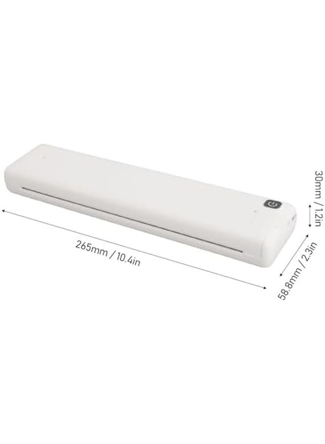 Portable Wireless Thermal Printer Bluetooth A4 Inkless Mobile For Android iOS 1200mAh - Image 3