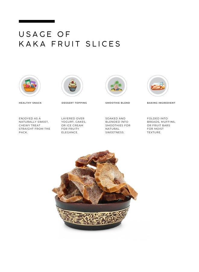 AWAFI MILL Kaka Fruit Persimmon Slices 500 g | 17.6 Oz - Image 3