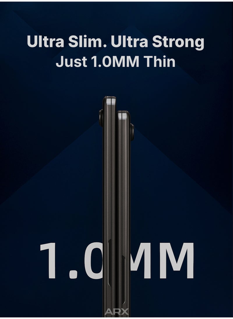 أركس غطاء ماك بوك Pro 16 إنش (2021–2025) – متوافق مع M1/M2/M3/M4 Pro و Max – A2485، A2780، A2991، A3186، A3403 – غطاء حماية صلب من البلاستيك، لامع وناعم، بلون أسود دخاني - Image 4