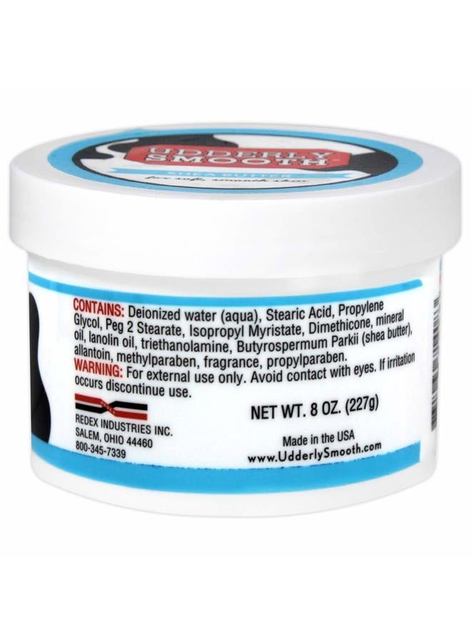 Udderly Smooth Foot Cream with Shea Butter, Lightly Scented, 8 Ounce Jar - Image 2