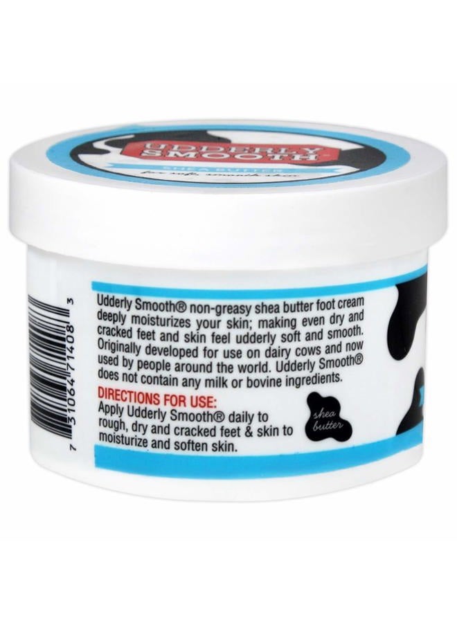 Udderly Smooth Foot Cream with Shea Butter, Lightly Scented, 8 Ounce Jar - Image 3