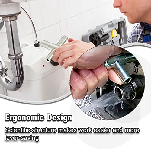 HAUTMEC 3pcs 4 Way Sillcock Water Key Faucet Valve Tool Spigot Key 1/4", 9/32", 5/16", 11/32" PL0028-3 - Image 4