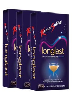 Pack Of 3 Long Last Extended Pleasure Climax Delay Condoms 3 X 12N
