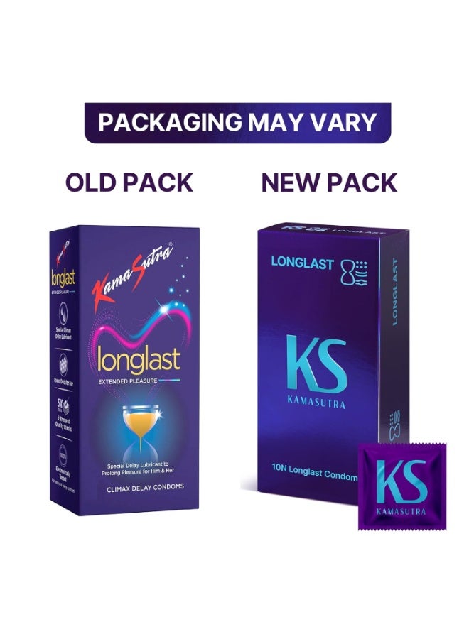 Kamasutra Pack Of 3 Long Last Extended Pleasure Climax Delay Condoms 3 X 10N - Image 2
