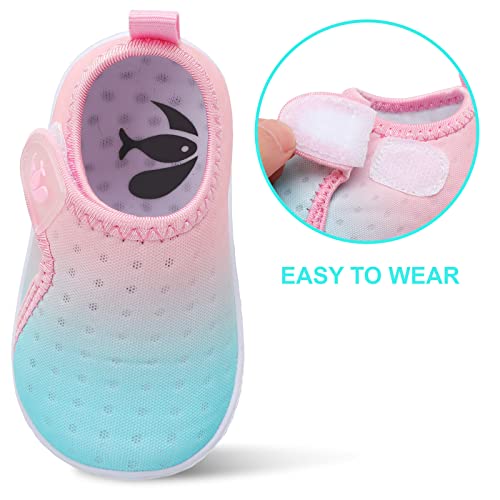 FEETCITY Baby Water Shoes Breathable Mesh Running Sneakers Beach Aqua Socks for Kids Boys Girls 12-18 Months Infant - Image 5