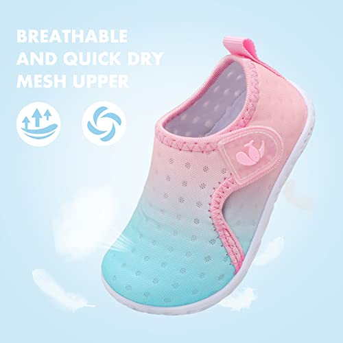 FEETCITY Baby Water Shoes Breathable Mesh Running Sneakers Beach Aqua Socks for Kids Boys Girls 12-18 Months Infant - Image 4