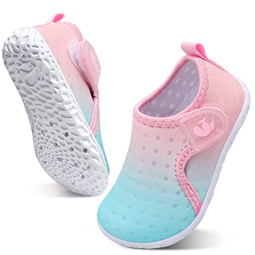 FEETCITY Baby Water Shoes Breathable Mesh Running Sneakers Beach Aqua Socks for Kids Boys Girls 12-18 Months Infant - Image 2