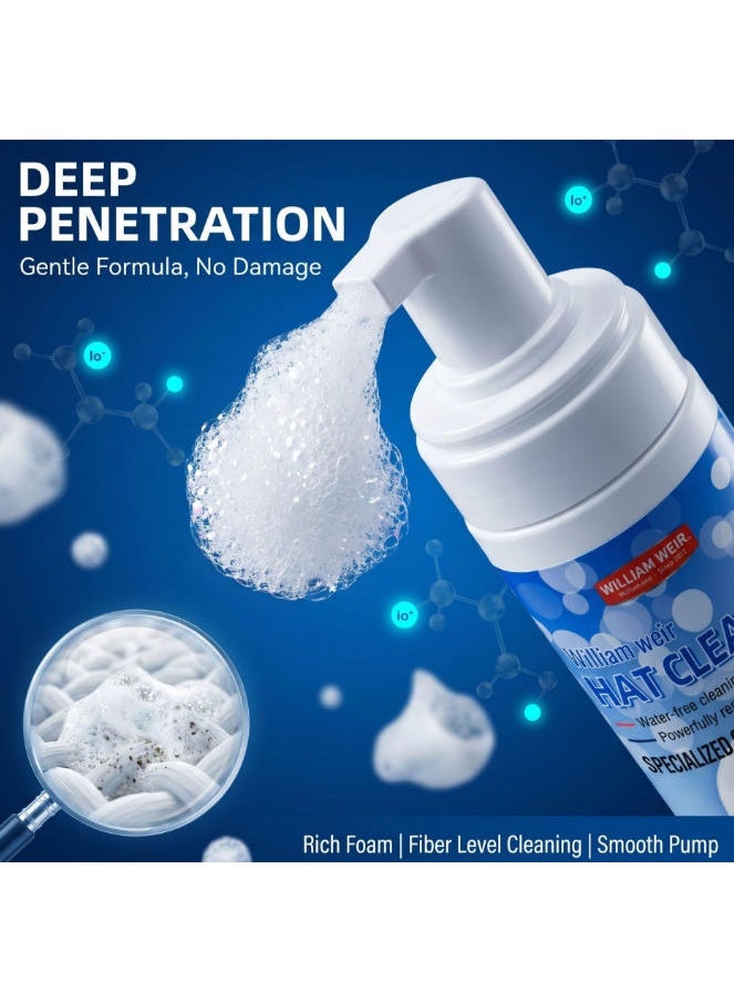 WILLIAM WEIR Water-Free Hat Cleaner Foam Spray for Stain Removal 200ml - Image 4