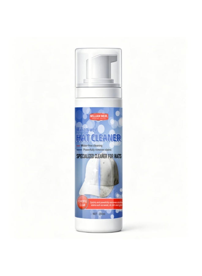 WILLIAM WEIR Water-Free Hat Cleaner Foam Spray for Stain Removal 200ml - Image 3
