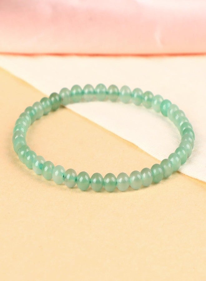 LPBeads Handmade Natural Gemstone Stretch Elastic 4mm Green Aventurine Bracelet Healing Crystal Round Stone Beads Jewelry Gifts for Women Men - Image 3