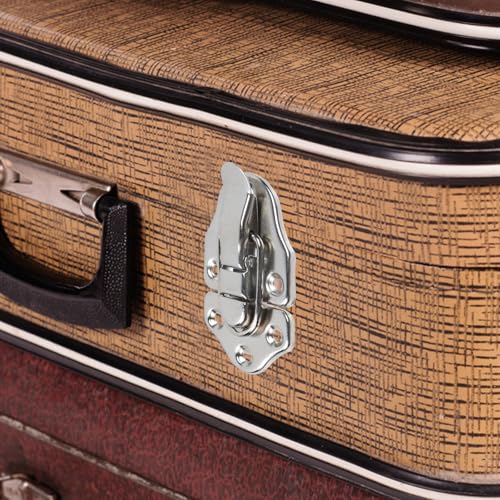 Geesatis 8 Pcs Metal Box Hasp Lock Toggle Latch Catch Decorative Hasp BoxLatch Hasps for Jewelry Wooden Case Boxes, with Mounting Screws, Silver - Image 5