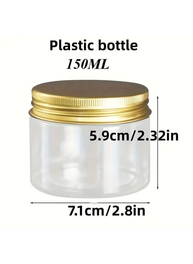 20PCS 5 07oz Plastic Storage Jars With Golden Lids Empty Cosmetic Food Containers - Image 3