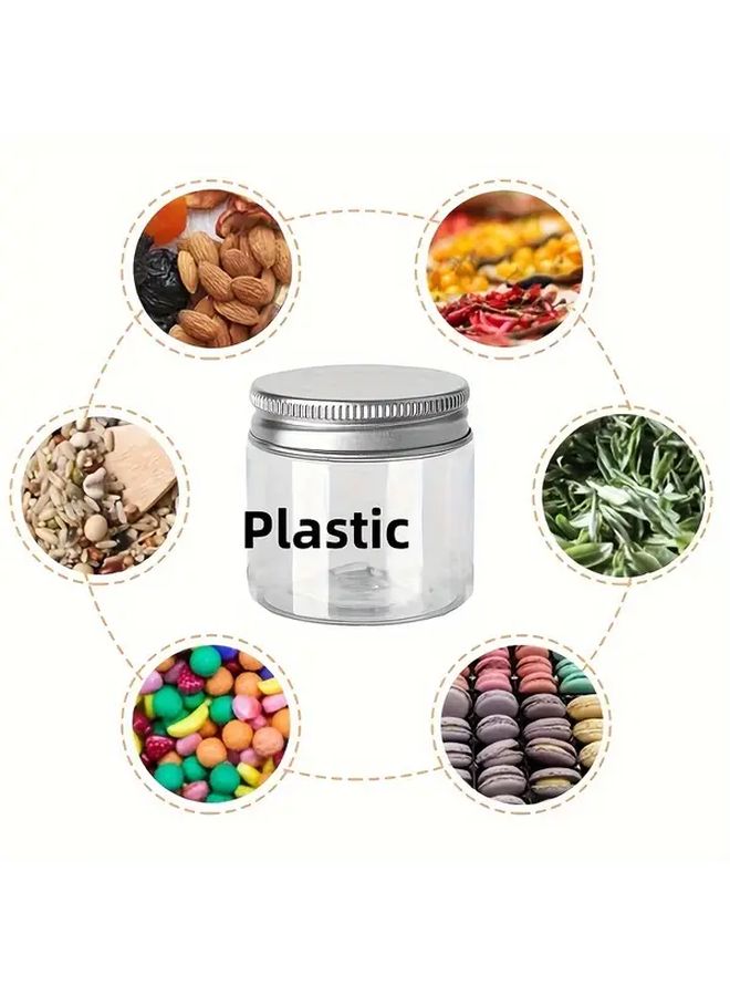 20PCS 5 07oz Plastic Storage Jars With Golden Lids Empty Cosmetic Food Containers - Image 2