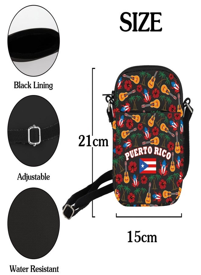 HOLLP Puerto Rico Travel Gift Puerto Rico Crossbody Bag Puerto Rico Flag Souvenir Merch (Puerto Rico B) - Image 2