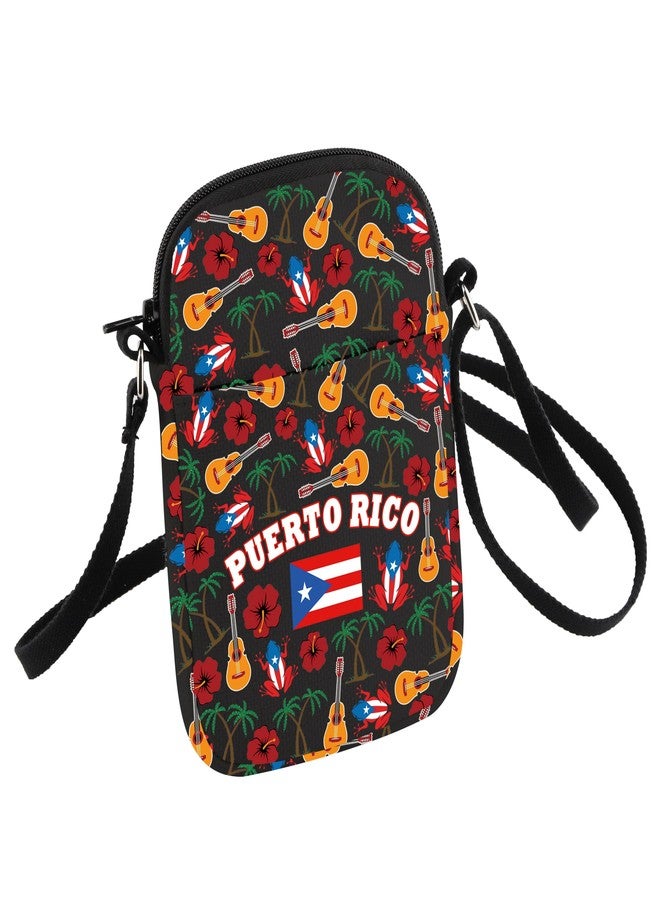 HOLLP Puerto Rico Travel Gift Puerto Rico Crossbody Bag Puerto Rico Flag Souvenir Merch (Puerto Rico B) - Image 1
