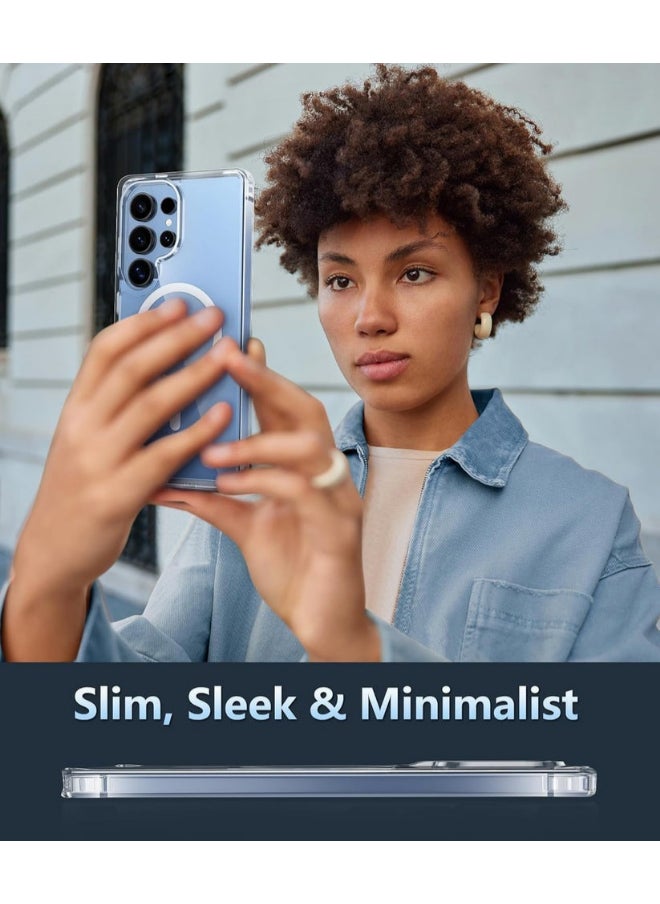 Protect PROTECT Premium Magnetic Phone Case for Samsung S25 Ultra | Clear, Anti-Scratch, Full Protection, Wireless Charging Compatible, High Quality – Model: MSAMS25U  - Image 2