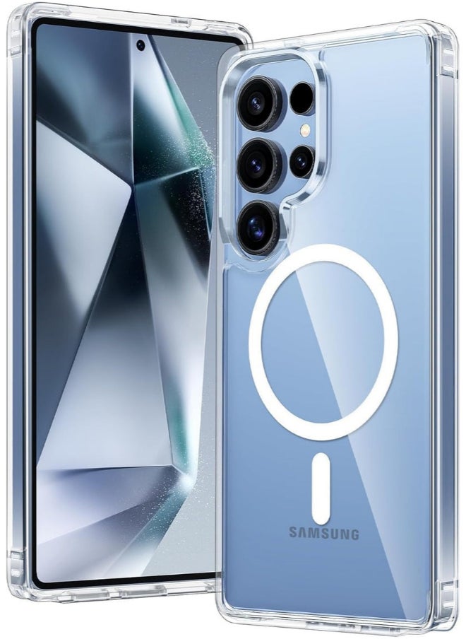 Protect PROTECT Premium Magnetic Phone Case for Samsung S25 Ultra | Clear, Anti-Scratch, Full Protection, Wireless Charging Compatible, High Quality – Model: MSAMS25U  - Image 1
