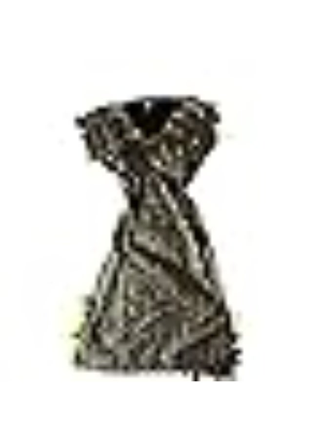 Kids Striped Jalabiya Black with Gold/Silver (4–6 Years) – Traditional Party Outfit - Image 2