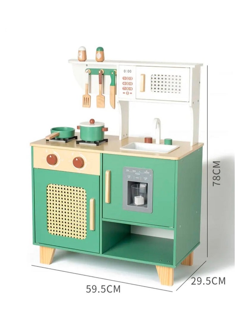 Pikkaboo Woody Buddy-Vintage Kitchen-Green - Image 2