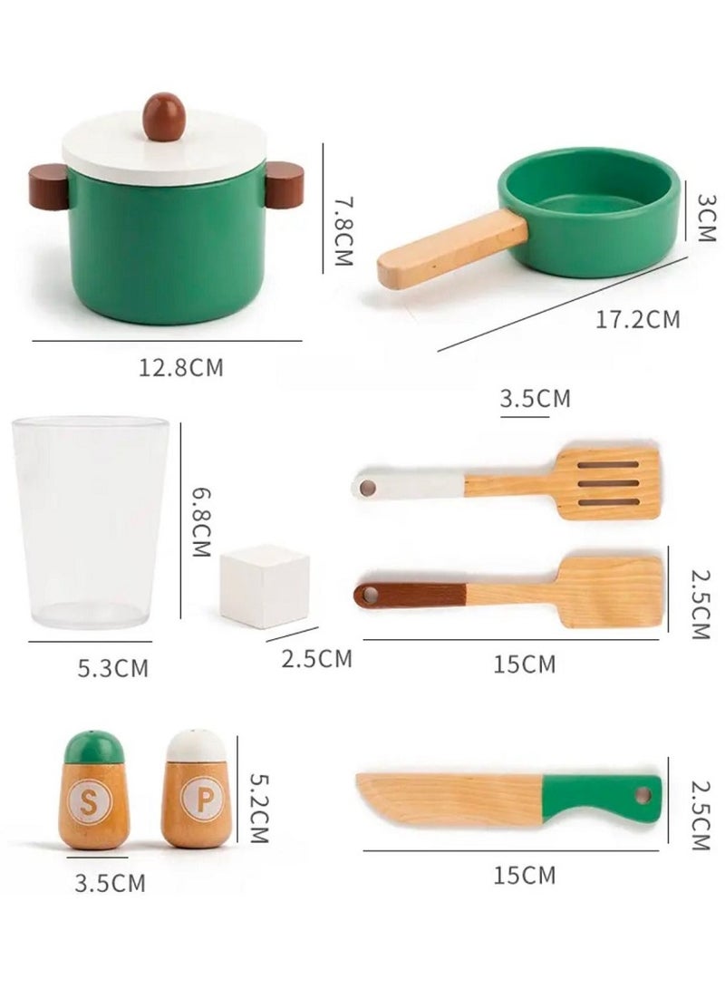 Pikkaboo Woody Buddy-Vintage Kitchen-Green - Image 3