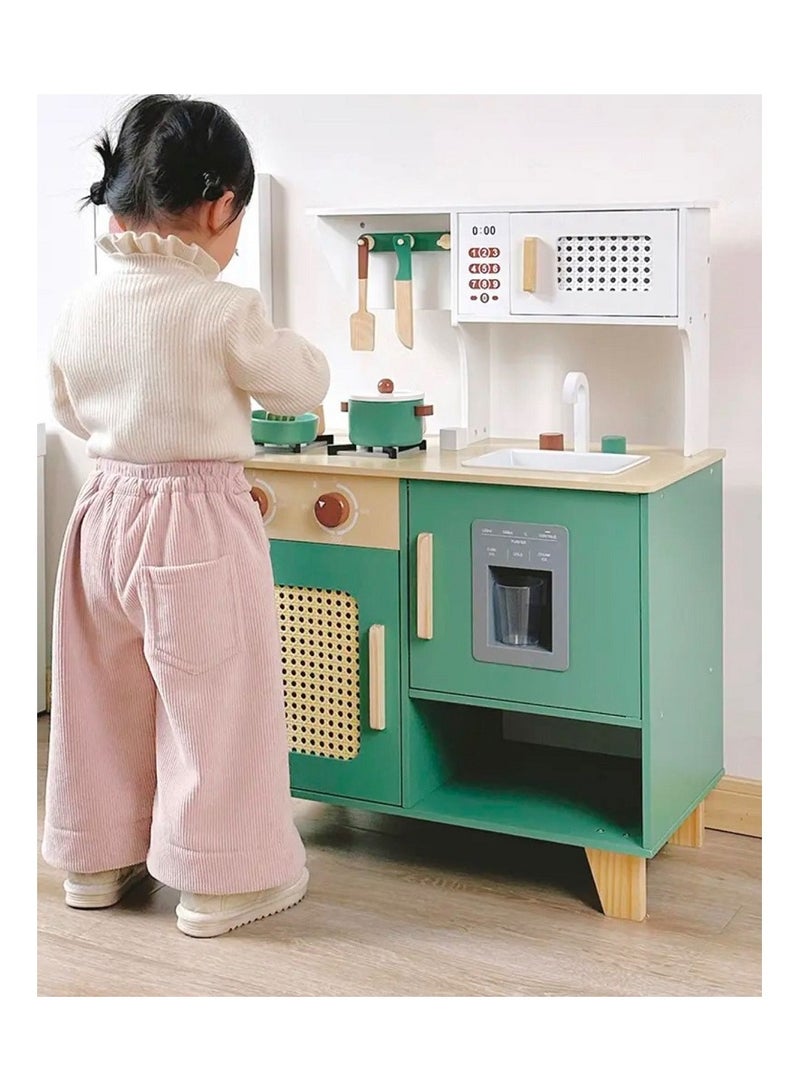 Pikkaboo Woody Buddy-Vintage Kitchen-Green - Image 5